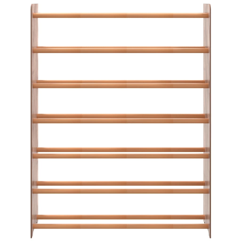 Vidaxl schoenenrek 90x24x117 cm bewerkt hout bruin