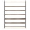 Vidaxl schoenenrek 90x24x117 cm bewerkt hout grijs