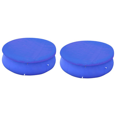 Vidaxl zwembadhoezen 2 st voor 360-367 cm bovengrondse zwembaden rond