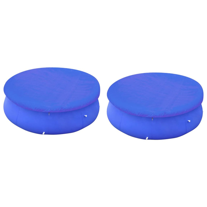 Vidaxl zwembadhoezen 2 st voor 360-367 cm bovengrondse zwembaden rond