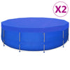 Vidaxl zwembadhoezen 2 st rond 90 g m² 540cm pe