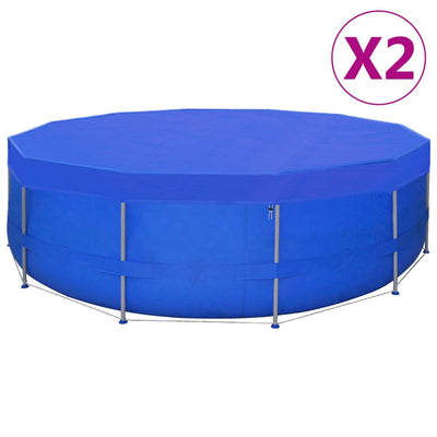 Vidaxl zwembadhoezen 2 st rond 90 g m² 540cm pe