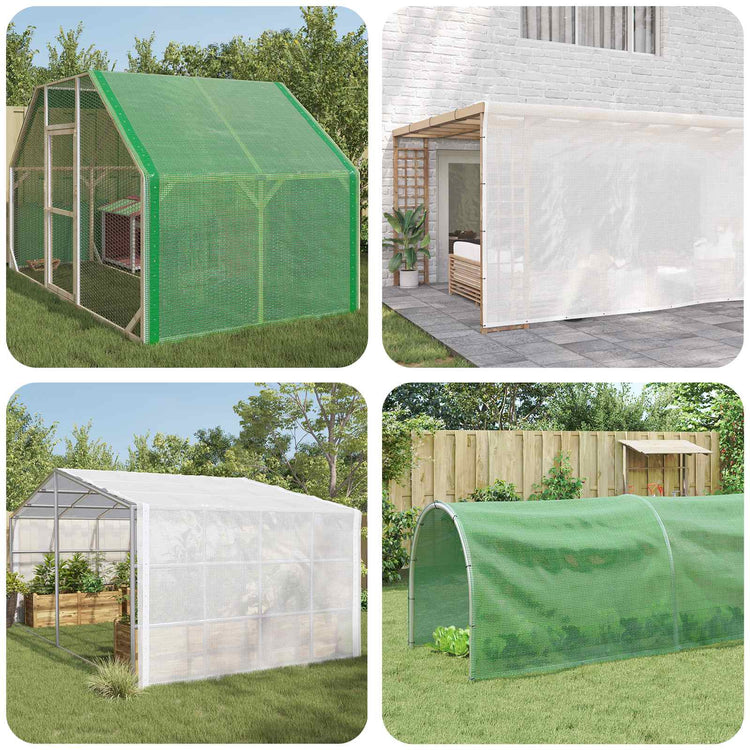 Vidaxl dekzeilen 2 st leno 260 g m² 2x15 m wit