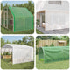 Vidaxl dekzeilen 2 st leno 260 g m² 2x15 m wit