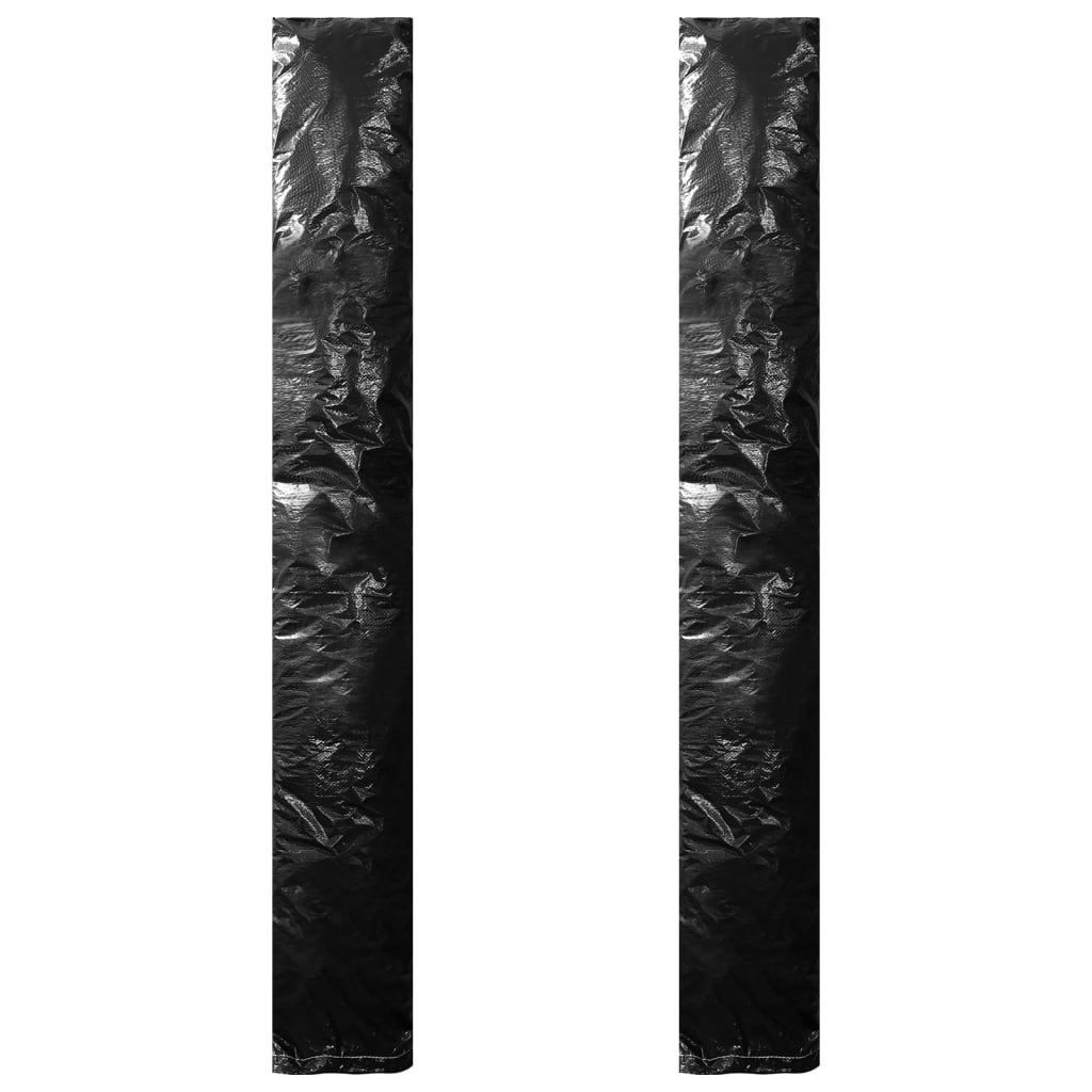 Vidaxl parasolhoezen 2 st met rits 200 cm pe