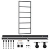 Vidaxl schuifdeur met beslag 76x205 cm aluminium en esg-glas