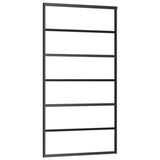 VidaXL Schuifdeur met beslag 102x205 cm aluminium en ESG-glas - afbeelding 3