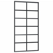 VidaXL Schuifdeur met beslag 102x205 cm aluminium en ESG-glas - afbeelding 3