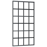 VidaXL Schuifdeur met beslag 102x205 cm aluminium en ESG-glas - afbeelding 3