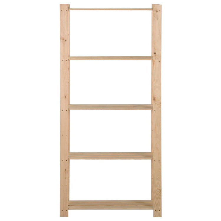 Vidaxl opbergrek 5-laags 80x28,5x170 cm massief grenenhout