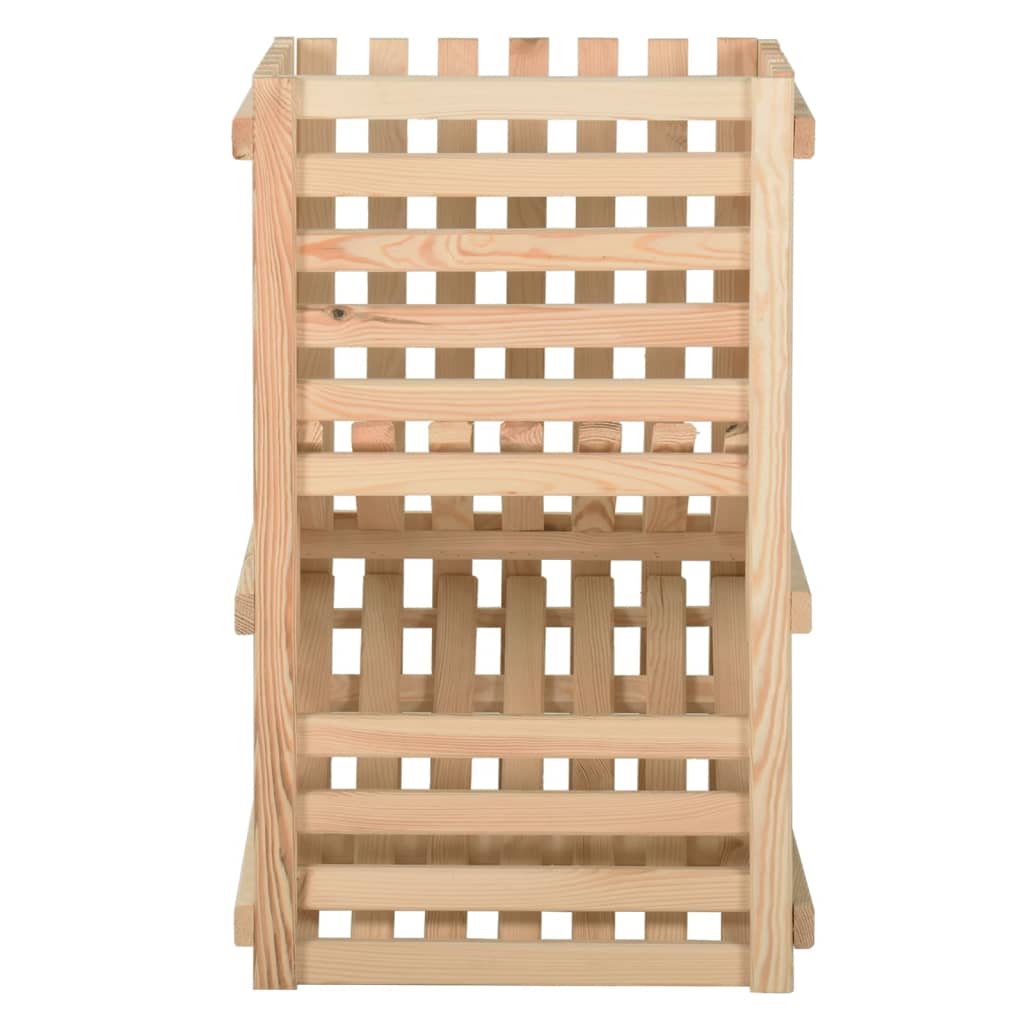 Vidaxl aardappelkist 50x50x80 cm massief grenenhout