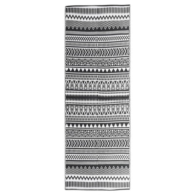 Vidaxl buitenkleed arakil 80x250 cm polypropeen zwart