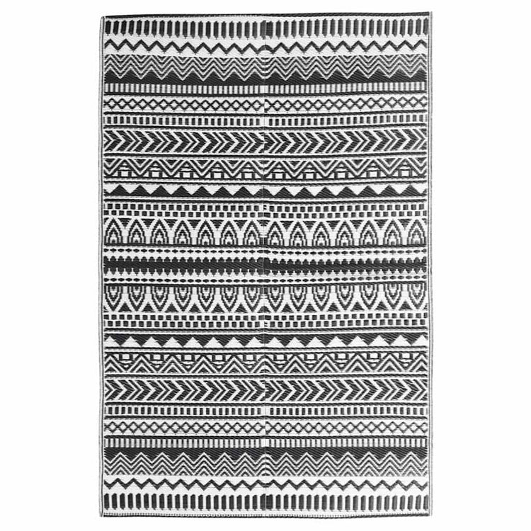 Vidaxl buitenkleed arakil 120x180 cm polypropeen zwart