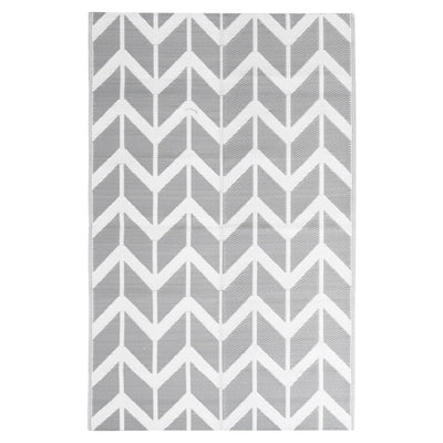 Vidaxl buitenkleed arakil 120x180 cm polypropeen grijs