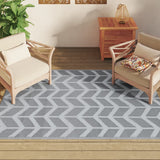 Vidaxl buitenkleed arakil 140x200 cm pp grijs - afbeelding 3