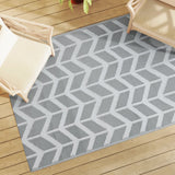 Vidaxl buitenkleed arakil 140x200 cm pp grijs - afbeelding 1