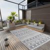Vidaxl buitenkleed arakil 140x200 cm polypropeen grijs