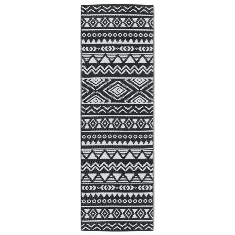 Vidaxl buitenkleed arakil 80x250 cm polypropeen zwart