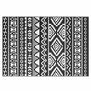 Vidaxl buitenkleed arakil 160x230 cm polypropeen zwart