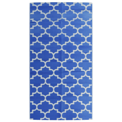 Vidaxl buitenkleed arakil 80x150 cm polypropeen blauw