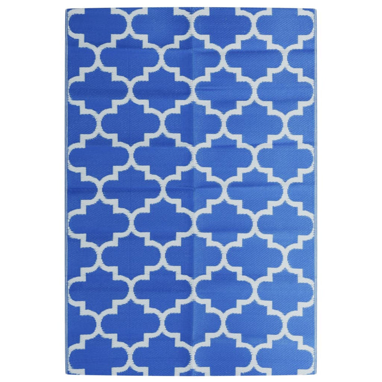 Vidaxl buitenkleed arakil 140x200 cm polypropeen blauw