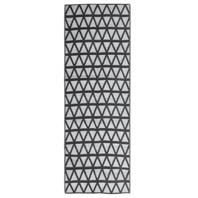 Vidaxl buitenkleed arakil 80x250 cm polypropeen zwart