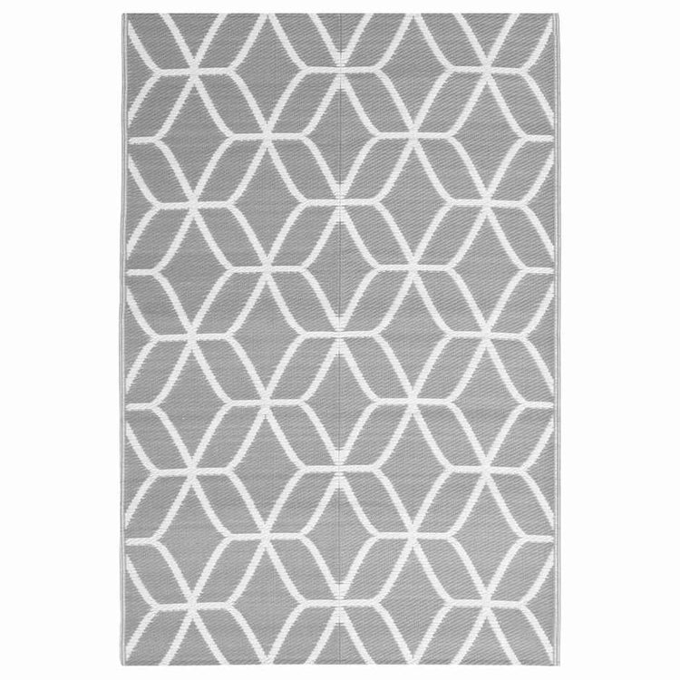 Vidaxl buitenkleed arakil 140x200 cm polypropeen grijs