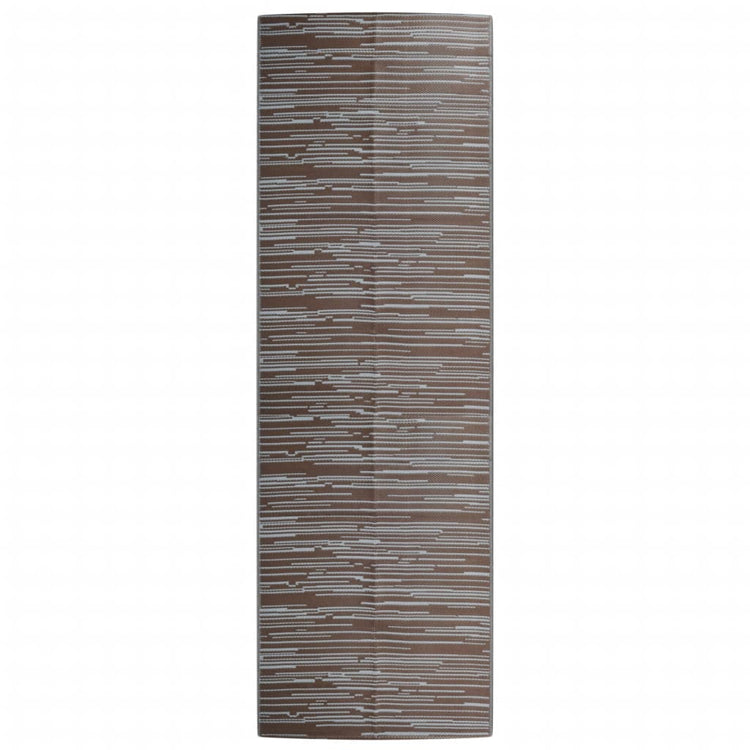 Vidaxl buitenkleed arakil 80x250 cm polypropeen bruin