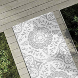 Vidaxl buitenkleed arakil 80x250 cm polypropeen lichtgrijs - afbeelding 3