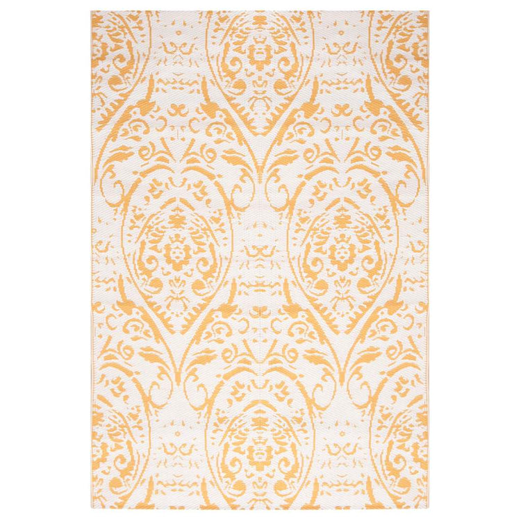 Vidaxl buitenkleed arakil 140x200 cm polypropeen geel