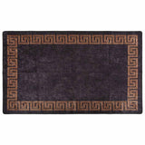 Vidaxl vloerkleed wasbaar 120x180 cm zwart en goudkleurig - afbeelding 2