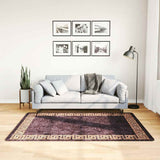 Vidaxl vloerkleed wasbaar 120x180 cm zwart en goudkleurig - afbeelding 1