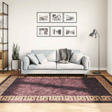 Vidaxl vloerkleed wasbaar 160x230 cm zwart en goudkleurig - afbeelding 1