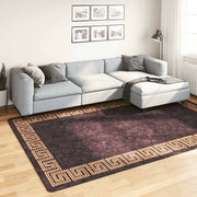 Vidaxl vloerkleed wasbaar 190x300 cm zwart en goudkleurig - afbeelding 1