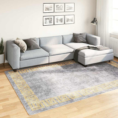 Vidaxl vloerkleed wasbaar 190x300 cm grijs