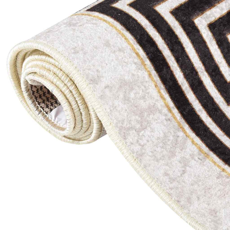Vidaxl vloerkleed wasbaar 160x230 cm lichtbeige