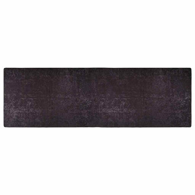 Vidaxl vloerkleed wasbaar 80x300 cm antracietkleurig