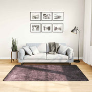 Vidaxl vloerkleed wasbaar 120x180 cm antracietkleurig - afbeelding 1
