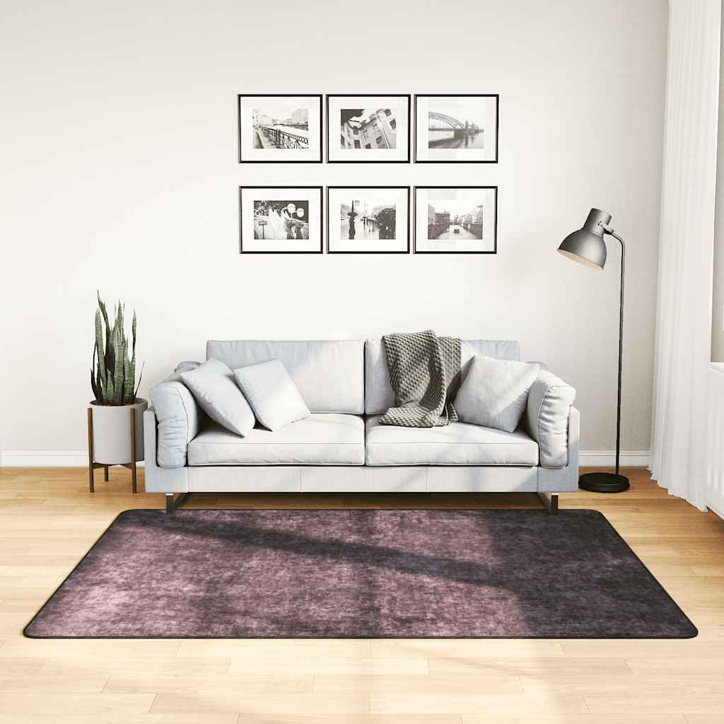 Vidaxl vloerkleed wasbaar 120x180 cm antracietkleurig