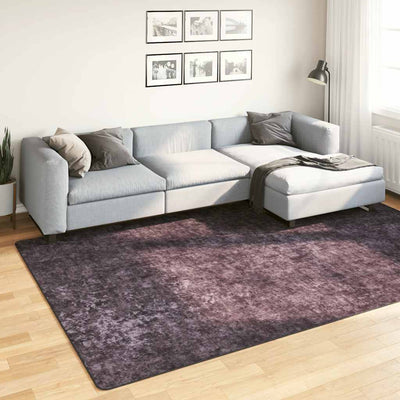 Vidaxl vloerkleed wasbaar 190x300 cm antracietkleurig