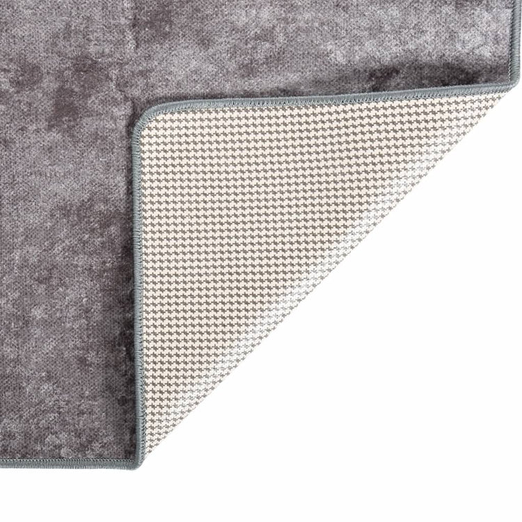 Vidaxl vloerkleed wasbaar anti-slip 80x150 cm grijs