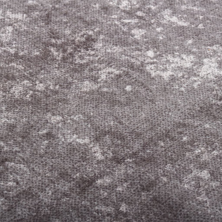 Vidaxl vloerkleed wasbaar anti-slip 80x150 cm grijs