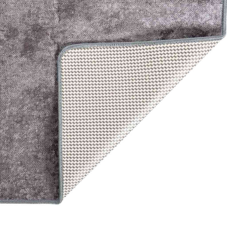 Vidaxl vloerkleed wasbaar 80x300 cm grijs
