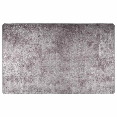Vidaxl vloerkleed wasbaar anti-slip 160x230 cm grijs