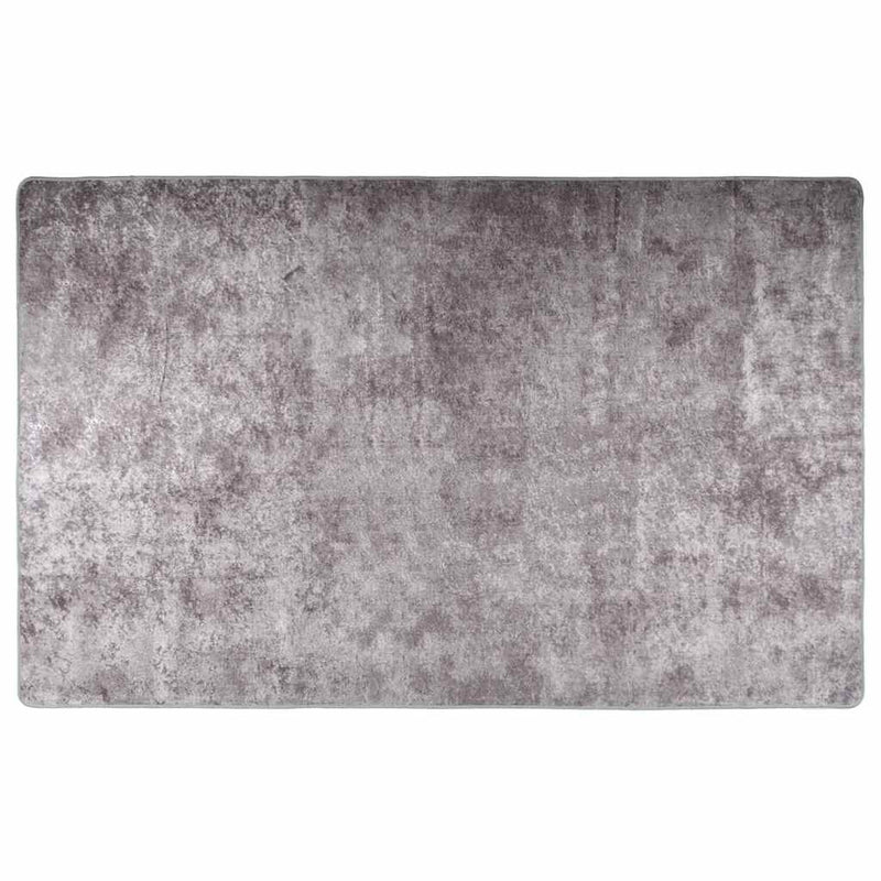 Vidaxl vloerkleed wasbaar anti-slip 160x230 cm grijs
