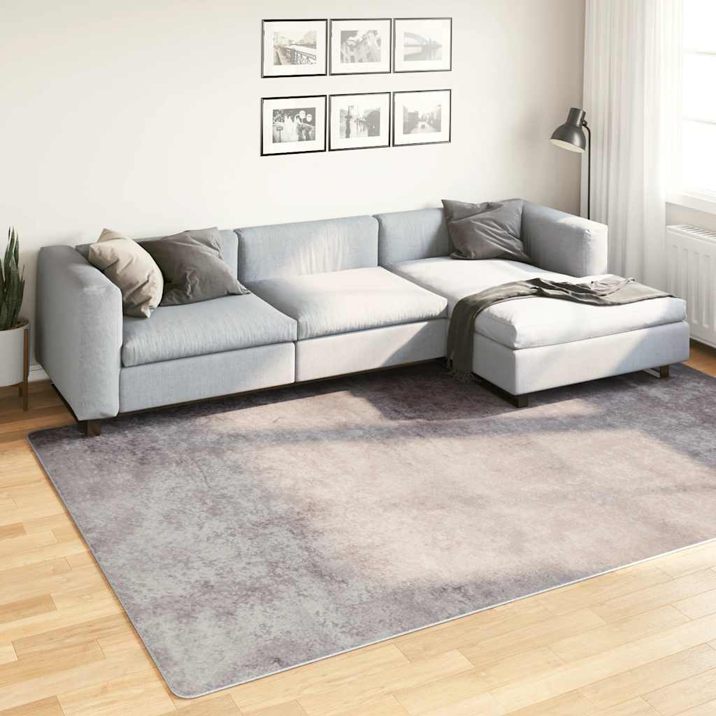 Vidaxl vloerkleed wasbaar 190x300 cm grijs