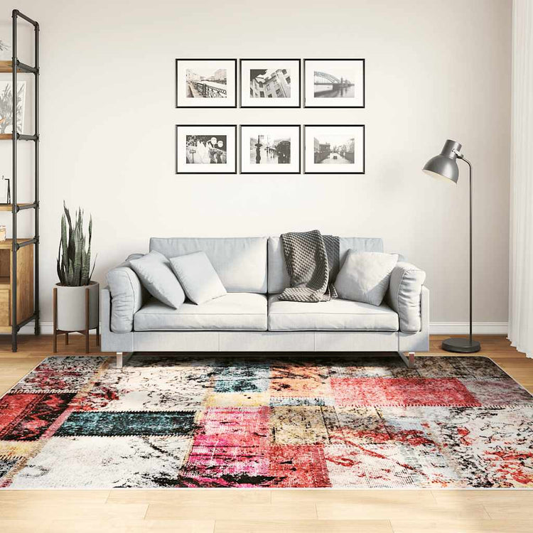 Vidaxl vloerkleed wasbaar patchwork 160x230 cm meerkleurig