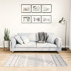 Vidaxl vloerkleed wasbaar anti-slip 80x150 cm zwart en wit
