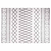 Vidaxl vloerkleed wasbaar 120x180 cm zwart en wit - afbeelding 2