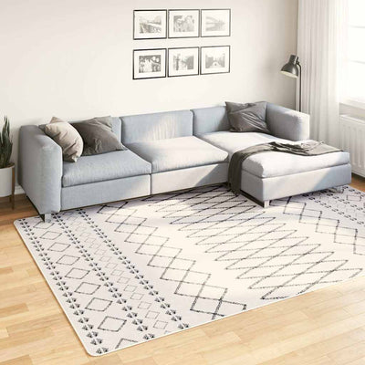 Vidaxl vloerkleed wasbaar 190x300 cm zwart en wit